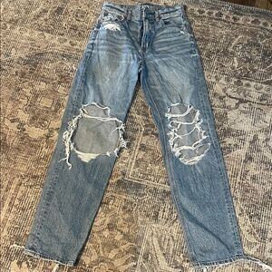 American Eagle Women’s Distressed Blue Jeans